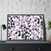 93855-95.jpg Purple Floral Pattern Framed Poster