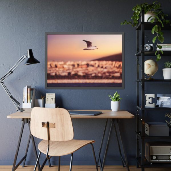 93855-98.jpg Bird Flying over Turkey Framed Poster