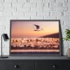 93855-99.jpg Bird Flying over Turkey Framed Poster