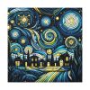 101419-1.jpg Whimsical and Vibrant Nighttime Landscape Standard Canvas