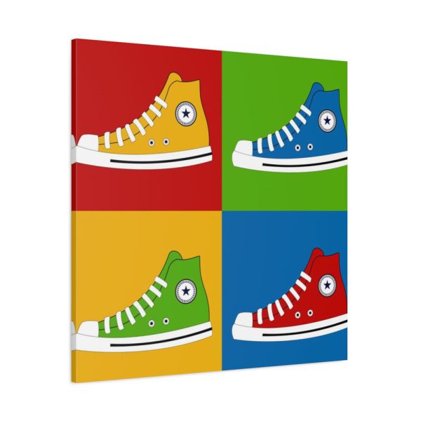 Sneakers Colorful Pop Art Standard Canvas