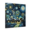 101419.jpg Whimsical and Vibrant Nighttime Landscape Standard Canvas