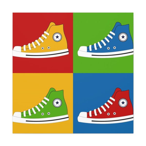Sneakers Colorful Pop Art Standard Canvas