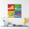 Sneakers Colorful Pop Art Standard Canvas