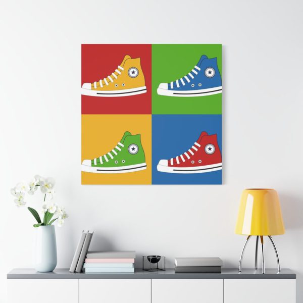 Sneakers Colorful Pop Art Standard Canvas