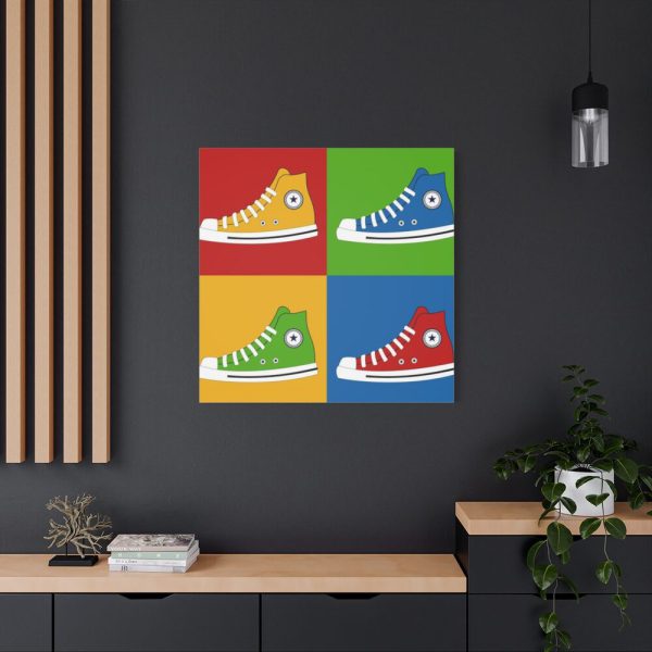 Sneakers Colorful Pop Art Standard Canvas