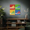 Sneakers Colorful Pop Art Standard Canvas