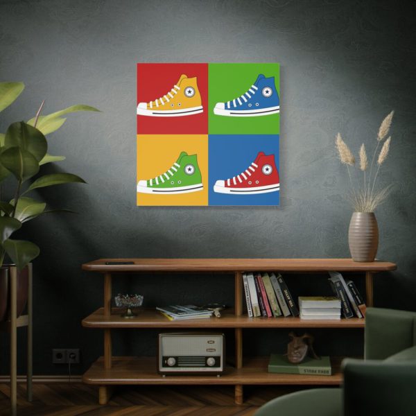 Sneakers Colorful Pop Art Standard Canvas