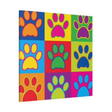 Paw Prints Pop Art Standard Canvas