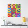 101419-107.jpg Paw Prints Pop Art Standard Canvas