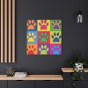 101419-108.jpg Paw Prints Pop Art Standard Canvas