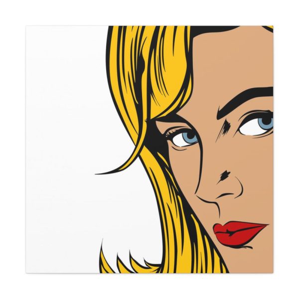 Woman Retro Pop Art Standard Canvas