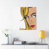 Woman Retro Pop Art Standard Canvas