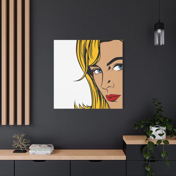 Woman Retro Pop Art Standard Canvas