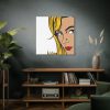 Woman Retro Pop Art Standard Canvas