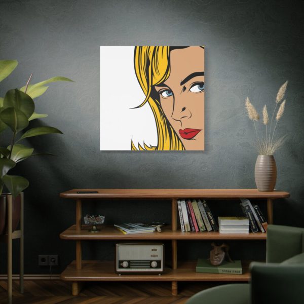 Woman Retro Pop Art Standard Canvas