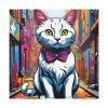 101419-116.jpg Cat Pop Art Illustration Graffiti I Standard Canvas