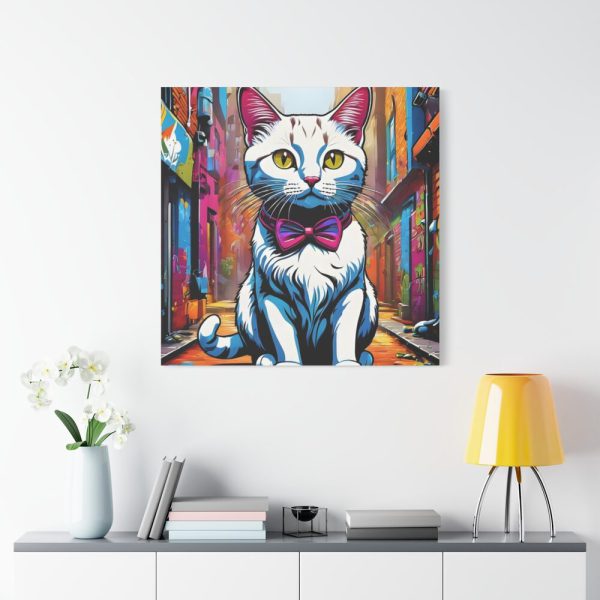 101419-117.jpg Cat Pop Art Illustration Graffiti I Standard Canvas