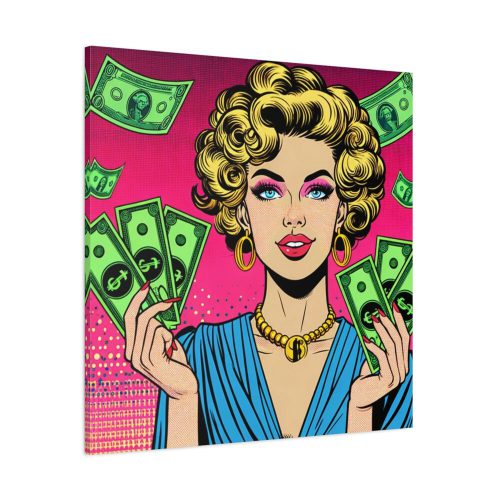 101419-125.jpg Girl With Money Standard Canvas