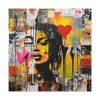 Valentine Graffiti Grunge Art Print Standard Canvas