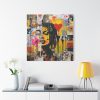 Valentine Graffiti Grunge Art Print Standard Canvas