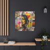 Valentine Graffiti Grunge Art Print Standard Canvas