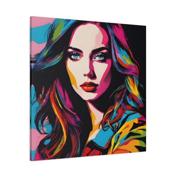 101419-155.jpg Pop Art Woman Portrait I Standard Canvas