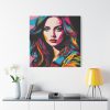 101419-157.jpg Pop Art Woman Portrait I Standard Canvas