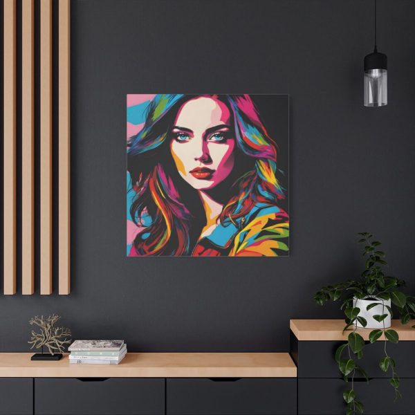 101419-158.jpg Pop Art Woman Portrait I Standard Canvas