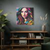 101419-159.jpg Pop Art Woman Portrait I Standard Canvas