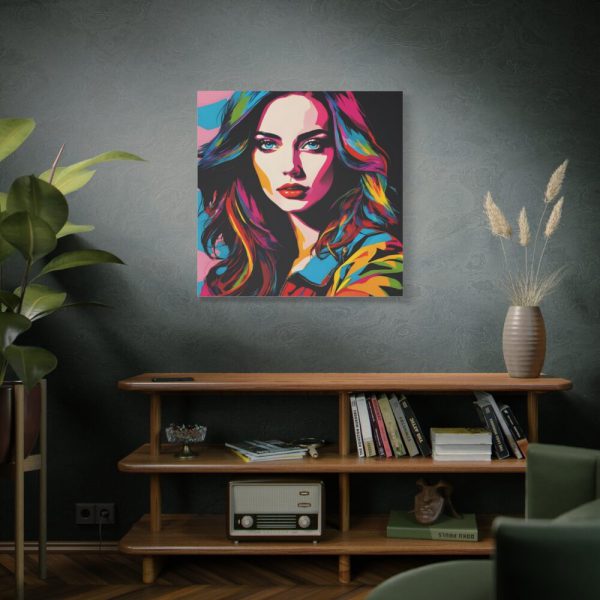 101419-159.jpg Pop Art Woman Portrait I Standard Canvas