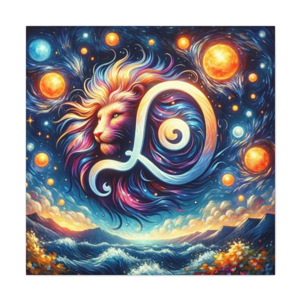 Zodiac Sign of Leo Standard Canvas