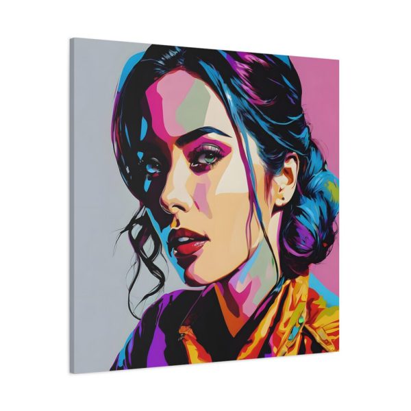 Pop Art Woman Portrait II Standard Canvas