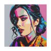 Pop Art Woman Portrait II Standard Canvas