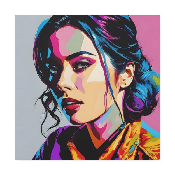 Pop Art Woman Portrait II Standard Canvas