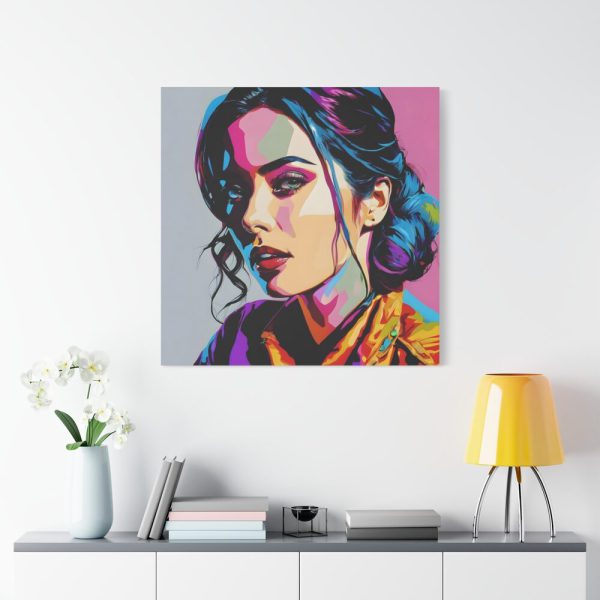 Pop Art Woman Portrait II Standard Canvas