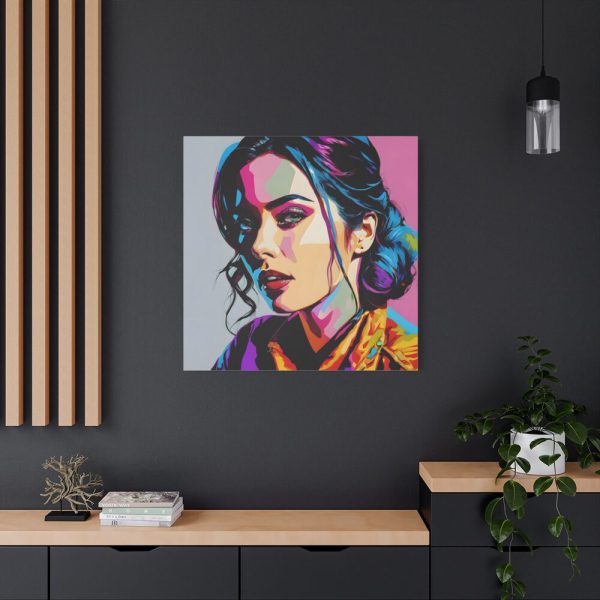 Pop Art Woman Portrait II Standard Canvas