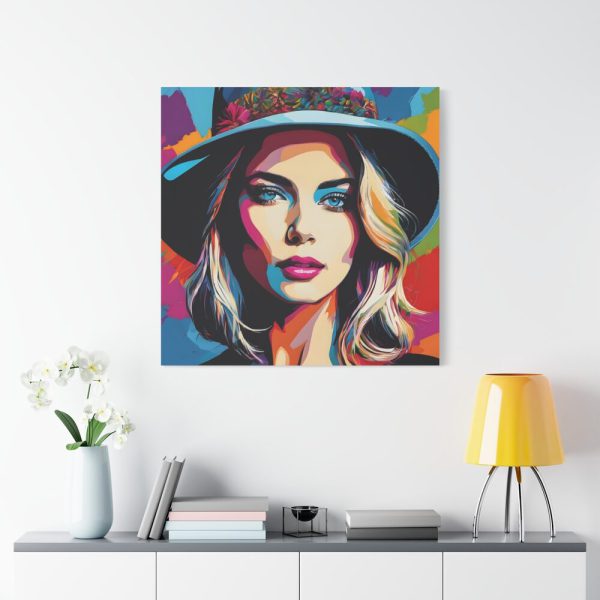 101419-167.jpg Woman Pop Art Graffiti I Standard Canvas