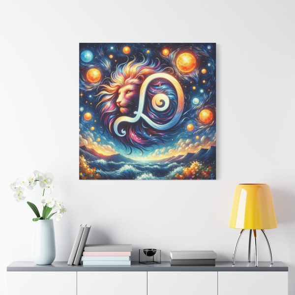 Zodiac Sign of Leo Standard Canvas