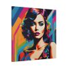 Pop Art Woman Portrait III Standard Canvas