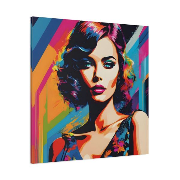 Pop Art Woman Portrait III Standard Canvas