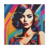 Pop Art Woman Portrait III Standard Canvas
