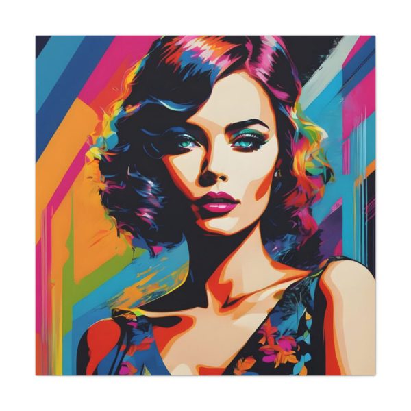 Pop Art Woman Portrait III Standard Canvas