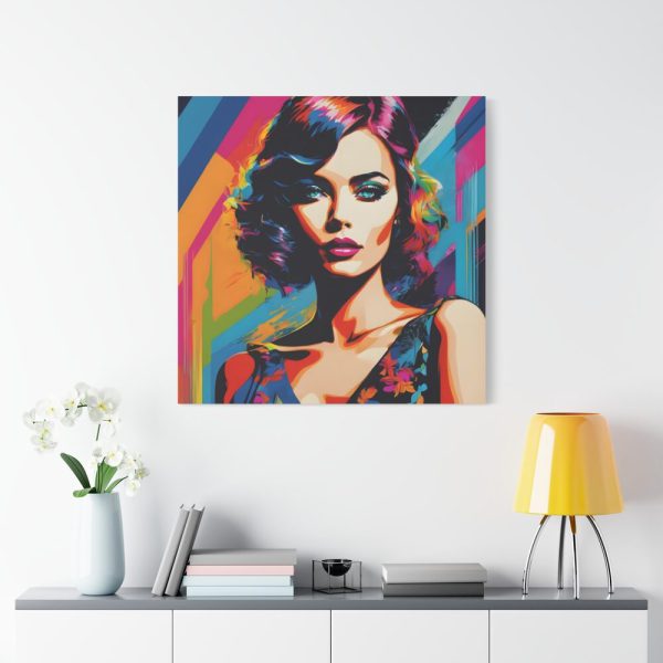 Pop Art Woman Portrait III Standard Canvas