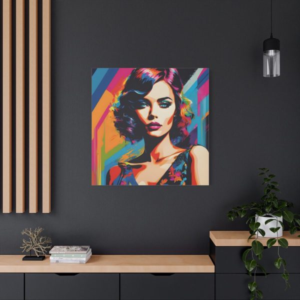 Pop Art Woman Portrait III Standard Canvas