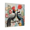 Textured Illustration of Two Tropical Birds Standard Canvas