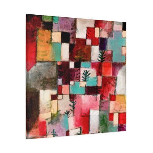 Red Green and Violet–Yellow Rhythms (1920) by Paul Klee Standard Canvas