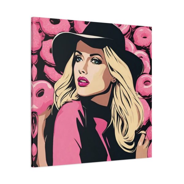 101419-225.jpg Pop Art Woman With Donuts Standard Canvas