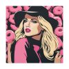 101419-226.jpg Pop Art Woman With Donuts Standard Canvas