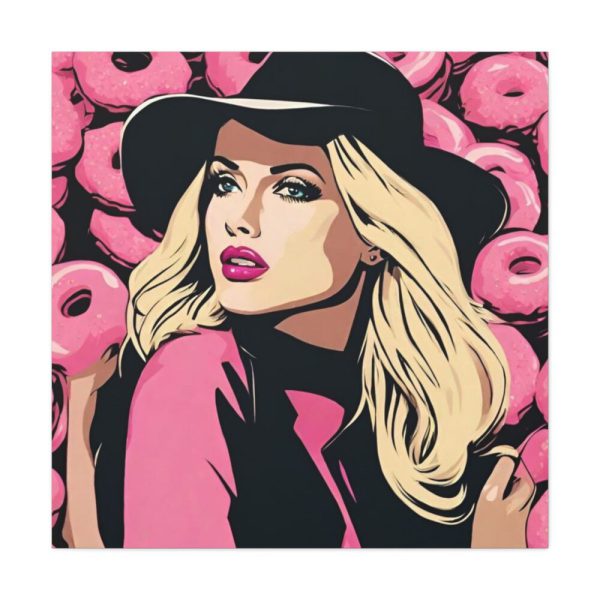 101419-226.jpg Pop Art Woman With Donuts Standard Canvas